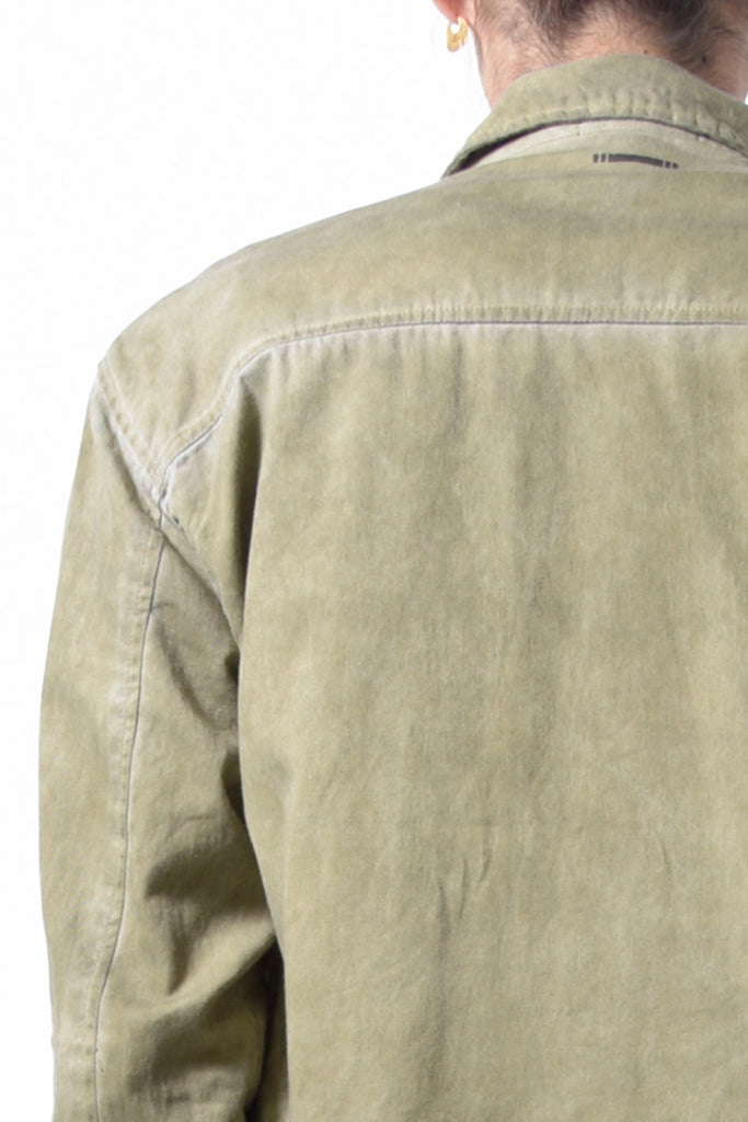 2201-SH03A Cotton Twill Field Shirt Khaki