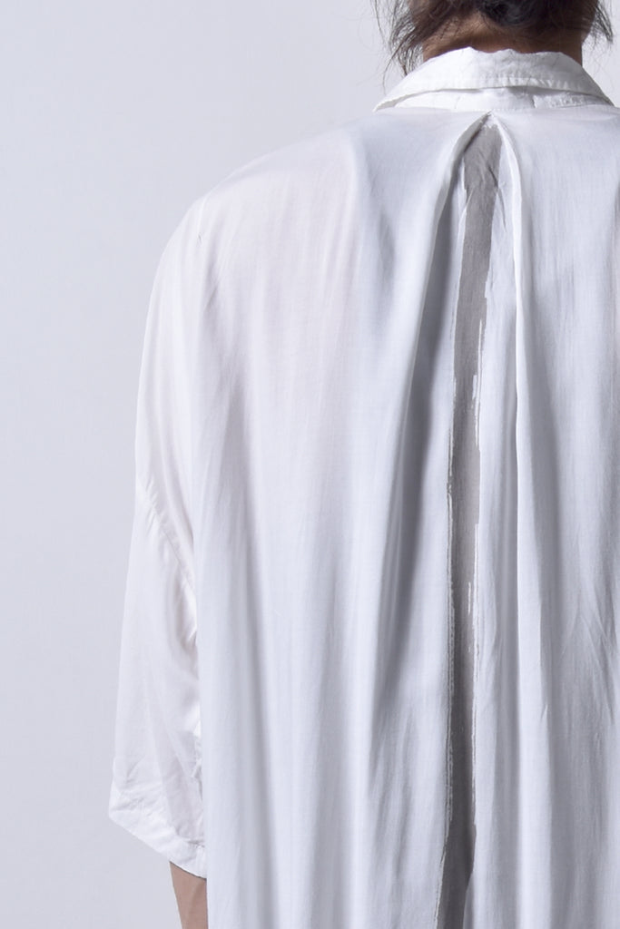 2101-SH05 Stealth Rayon Lazy Shirt White