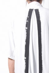 2201-SH04 Crepe Rayon Lazy Shirt White