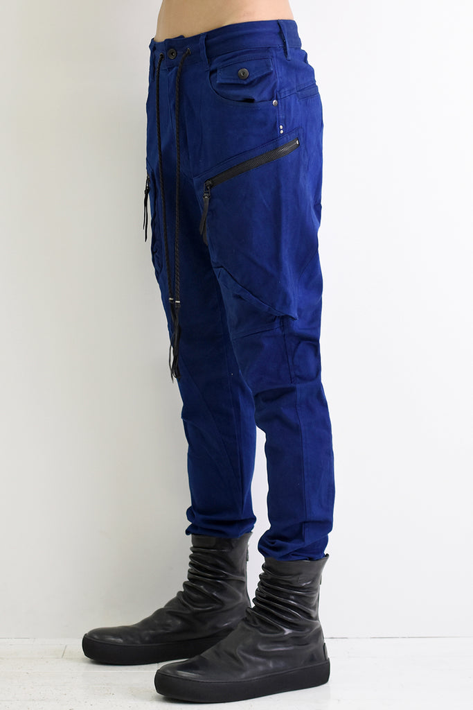 1901-PT06 Double Pockets Pants 02 Indigo