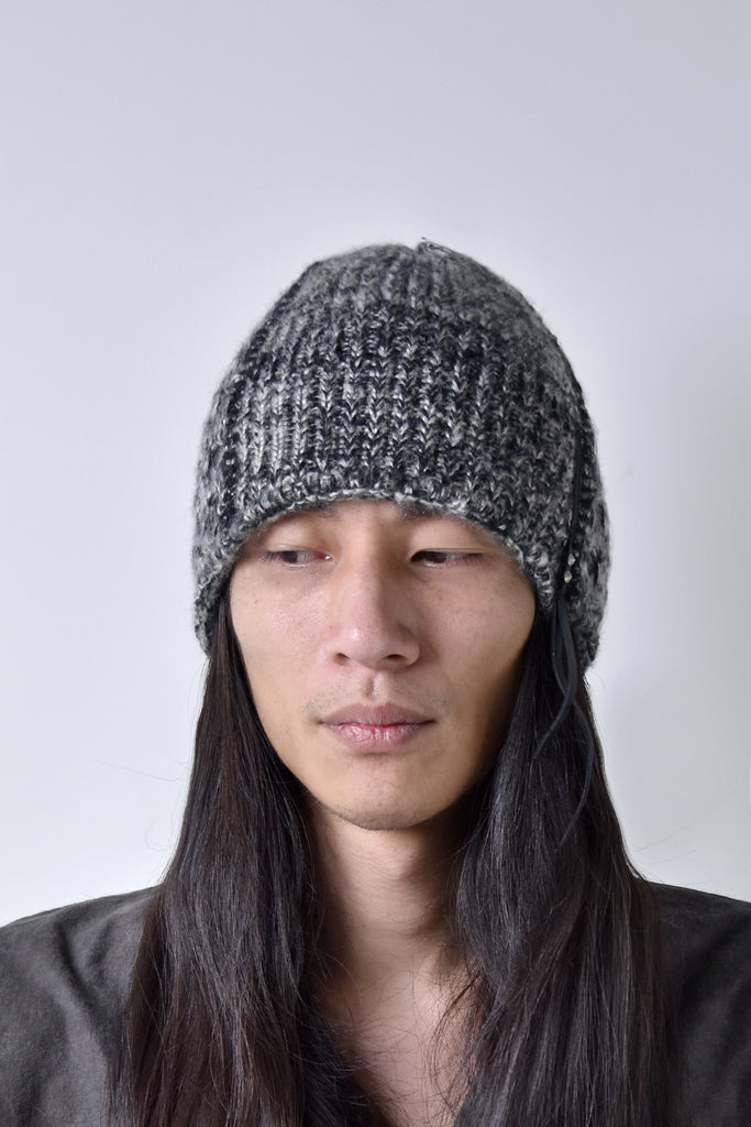 2002-KT05 Cable Mohair Beanie 02 Misty | KMRii OFFICIAL ONLINE STORE