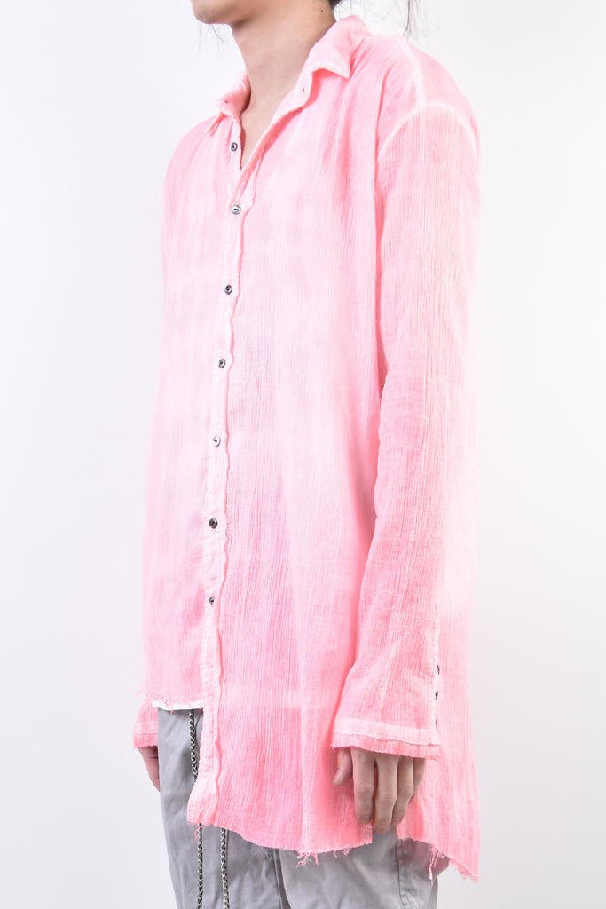 2101-SH02A/LS Crepe Cotton Slash Shirt 02 / LS P.Flamingo