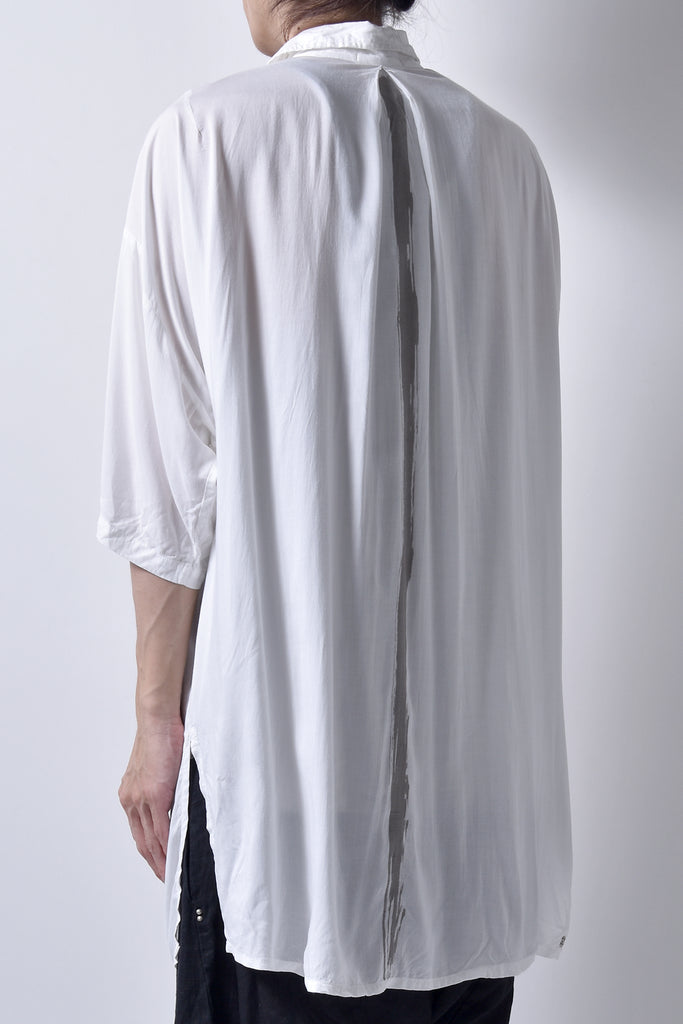 2101-SH05 Stealth Rayon Lazy Shirt White