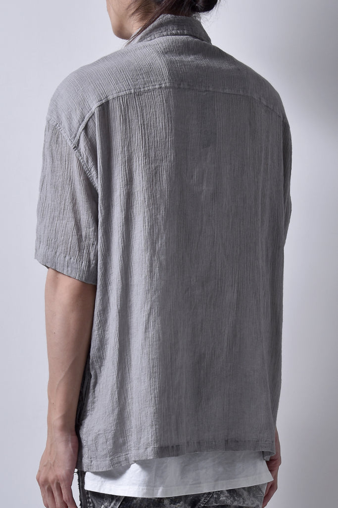 2101-SH01A/SS Crepe Cotton Field Shirt / SS P.charcoal