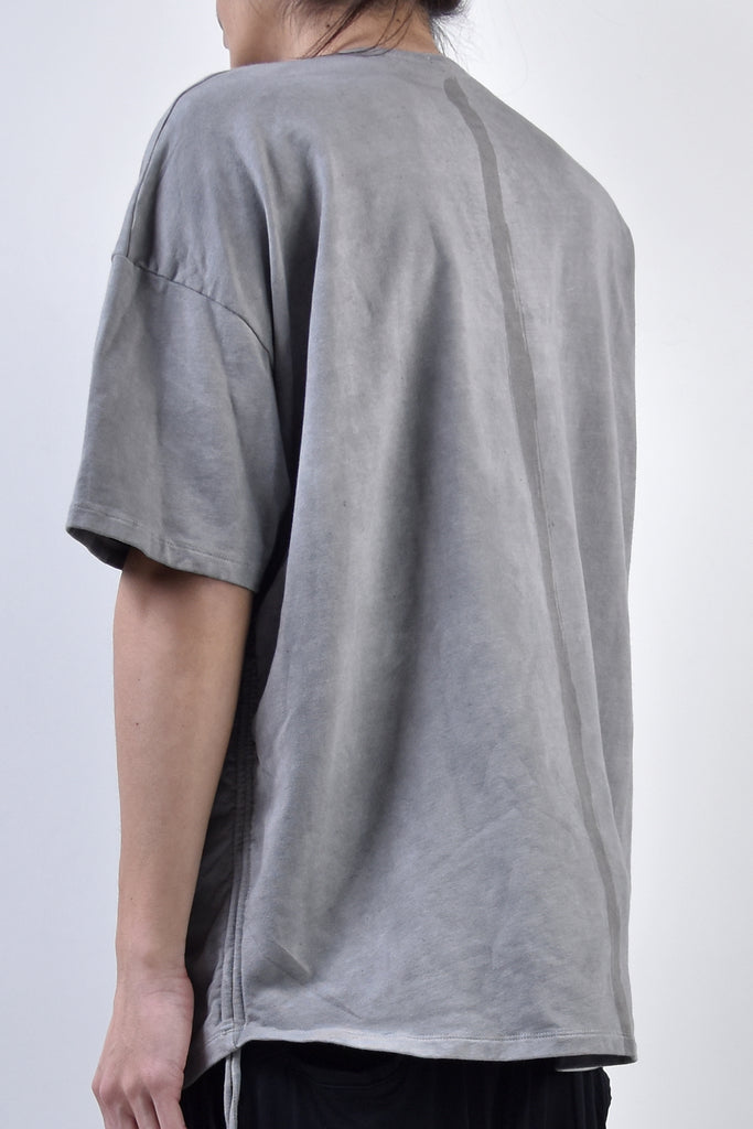 2101-TP02 Side Shrring Stealth Pullover P.Charcoal
