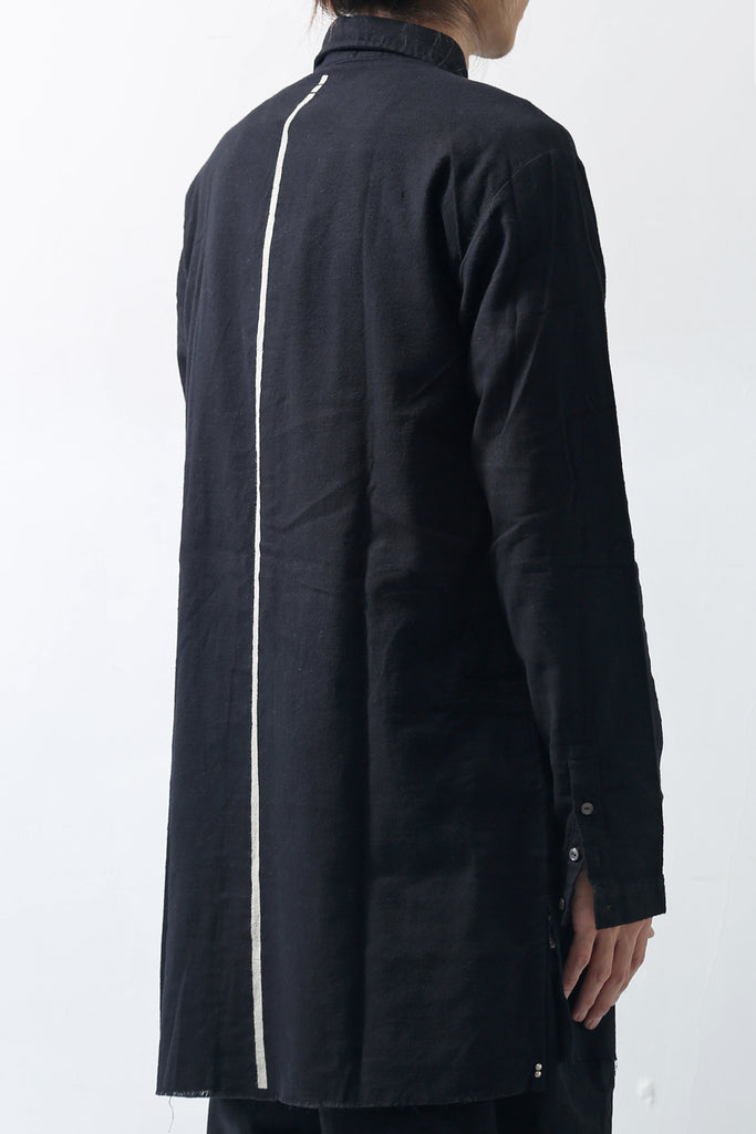 1902-SH05A Monolith Long Shirt Black