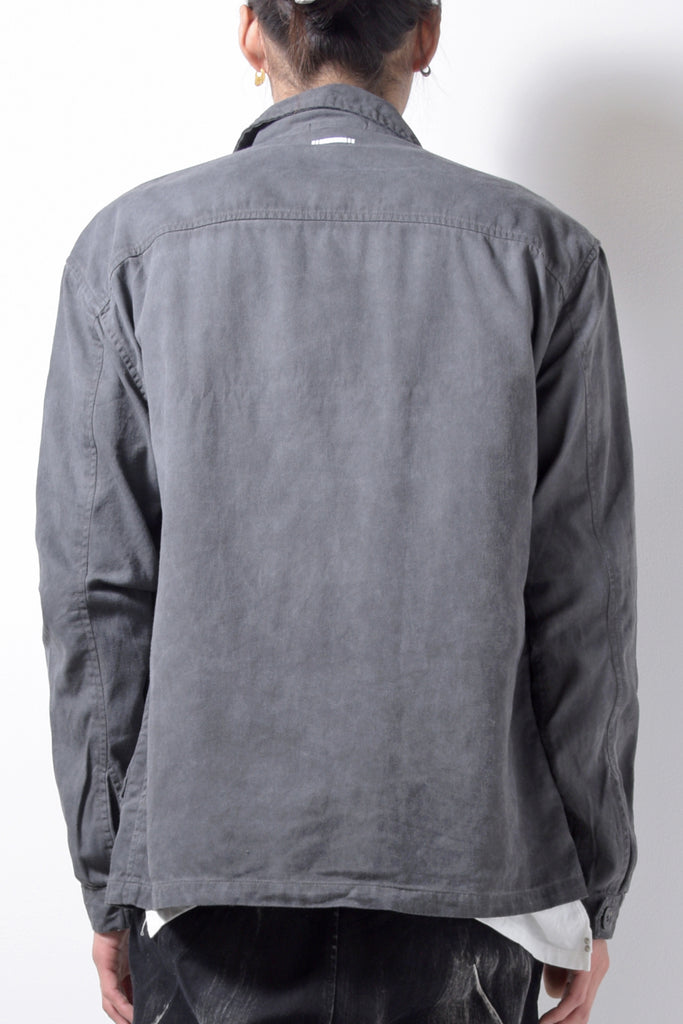 2201-SH03A Cotton Twill Field Shirt Charcoal