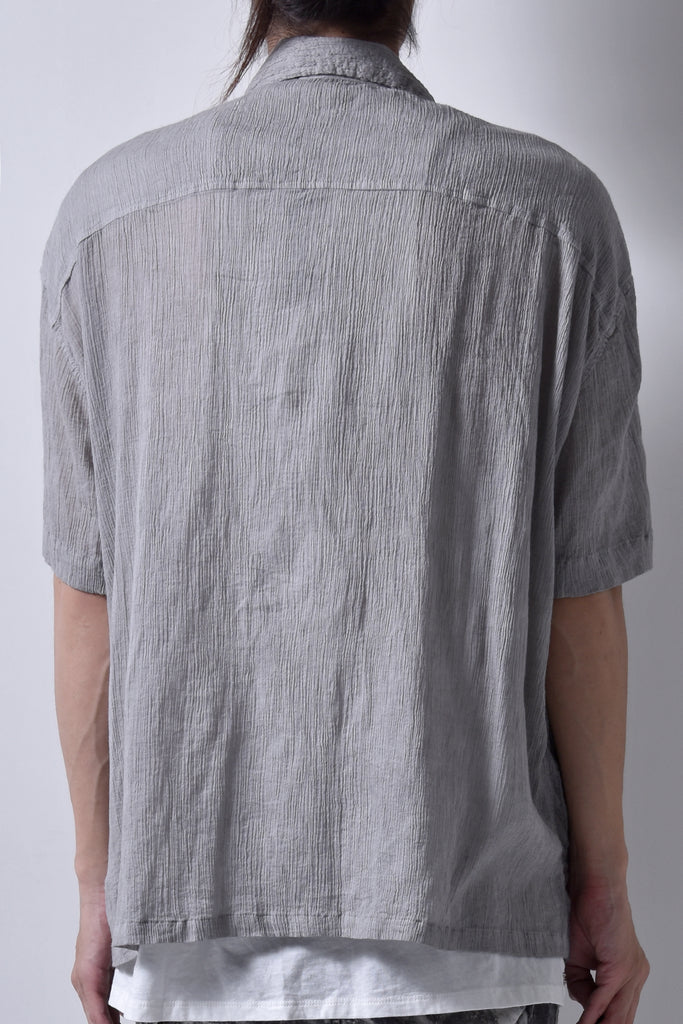 2101-SH01A/SS Crepe Cotton Field Shirt / SS P.charcoal