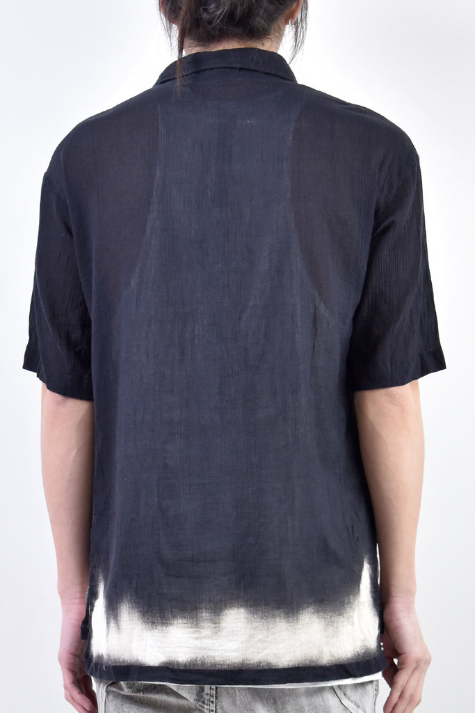 2101-SH04B Discharged Crepe Cotton Slim Shirt 01