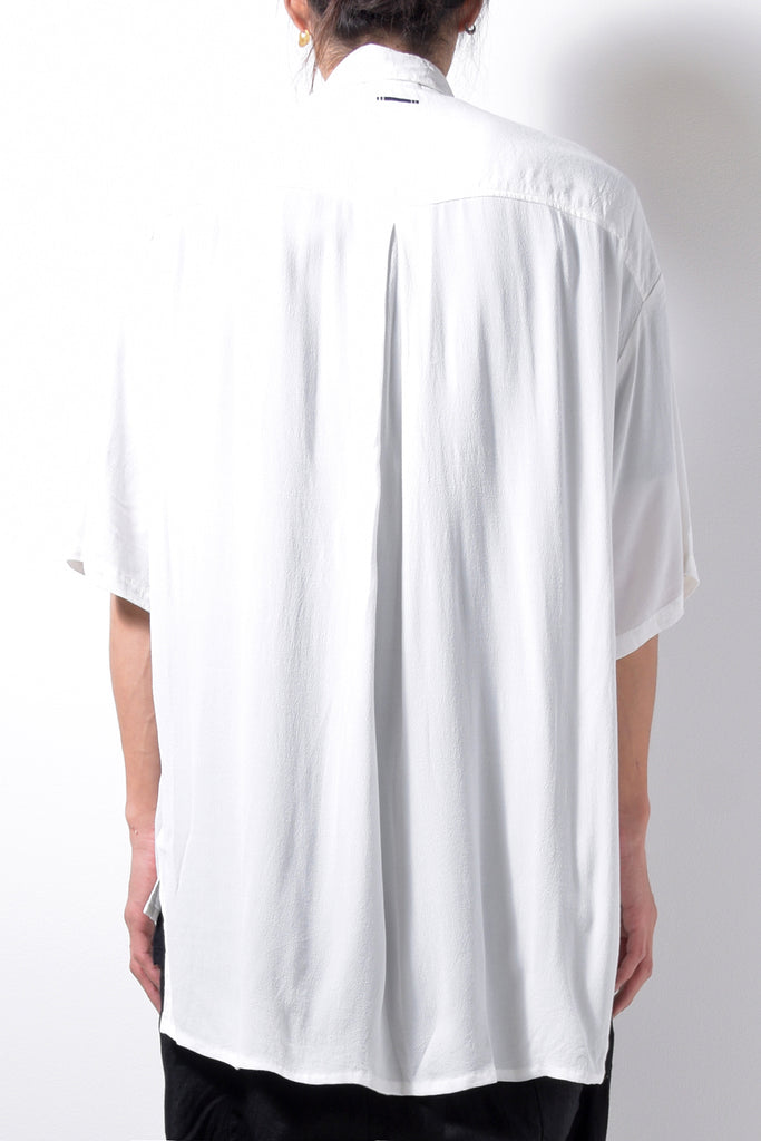 2201-SH01A Crepe Rayon Shirt White