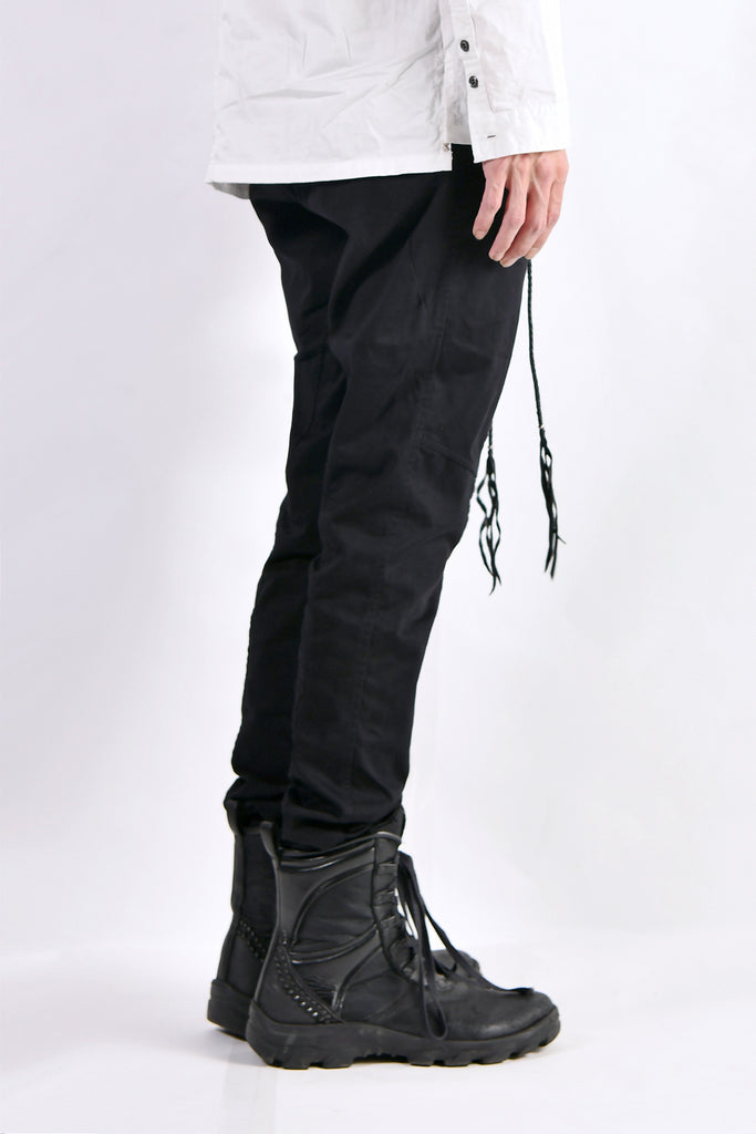 2102-PT01A Stretch Twill Pants 03 Black