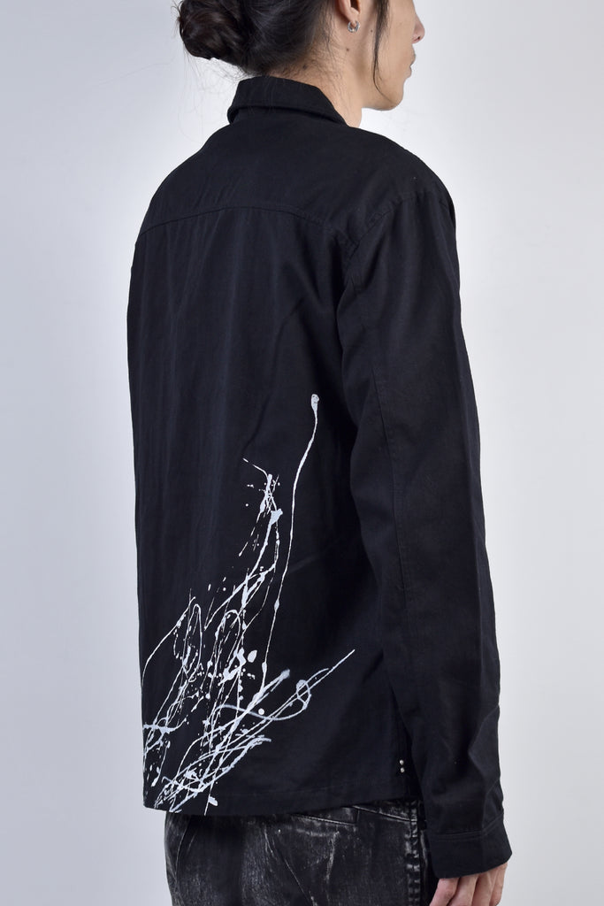 2002-SH07B Splash Field Shirt Black