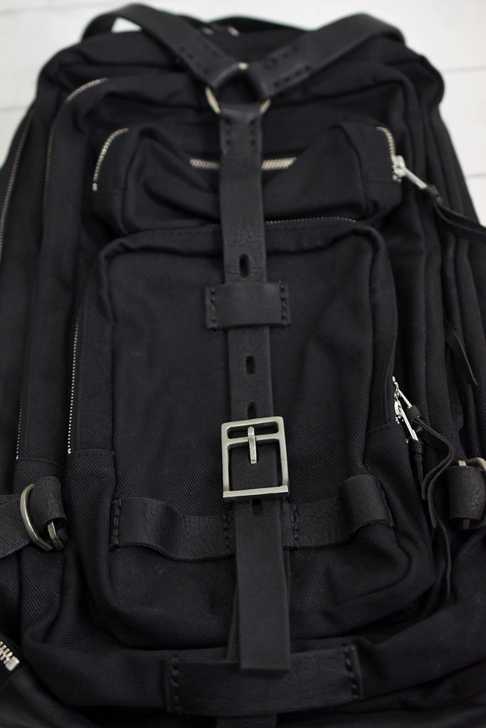 1901-BG12 Coating Twill Backpack 09 Black