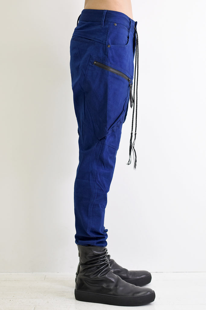 1901-PT06 Double Pockets Pants 02 Indigo