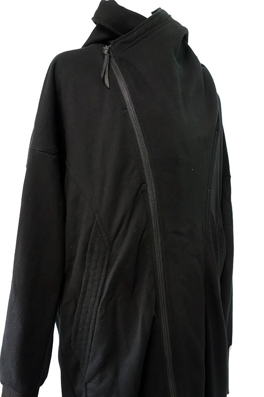 1802-JK10 Fleece Drape Rider Coat